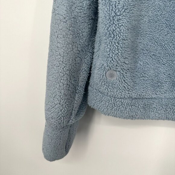 Athleta Girl So Toasty Tugga Sherpa Jacket Size Large light Blue - Picture 6 of 6